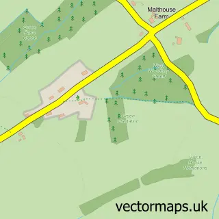 Street map sample of West Woodhay, Berkshire