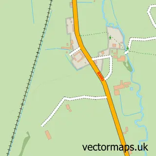 Street map sample of West Woodlands, Somerset