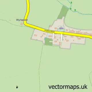 Street map sample of Westhorpe, Suffolk