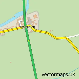 Street map sample of Westlinton, Cumbria