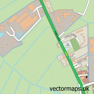 Street map sample of Westry, Cambridgeshire