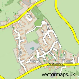 Street map sample of Westwood, Wiltshire