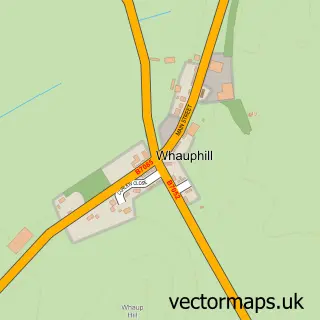 Street map sample of Whauphill, Wigtown