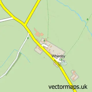 Street map sample of Whenby, North Yorkshire