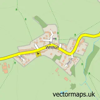 Street map sample of Whilton, Northamptonshire