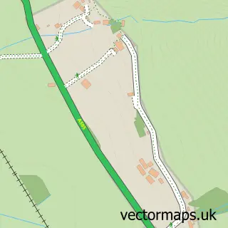 Street map sample of Whitbeck, Cumbria