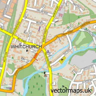 Street map sample of Whitchurch, Hampshire