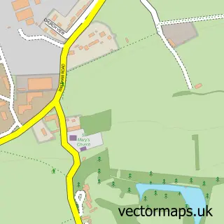 Street map sample of White Waltham, Berkshire