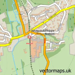 Street map sample of Whitecroft, Gloucestershire