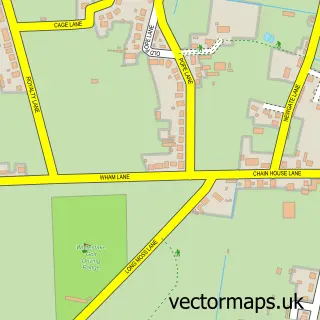 Street map sample of Whitestake, Lancashire