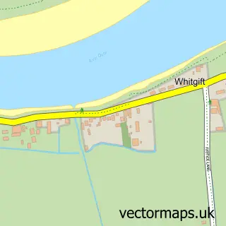 Street map sample of Whitgift, East Riding of Yorkshire