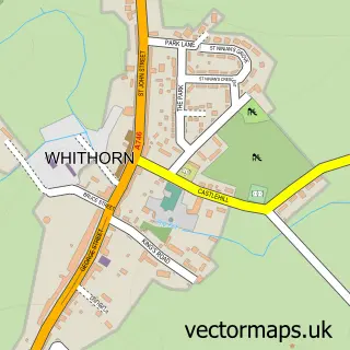 Street map sample of Whithorn, Wigtown