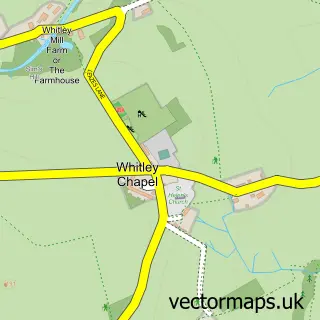 Street map sample of Whitley Chapel, Northumberland