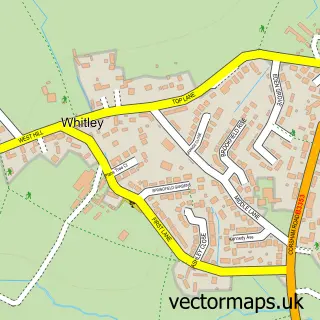 Street map sample of Whitley, Wiltshire