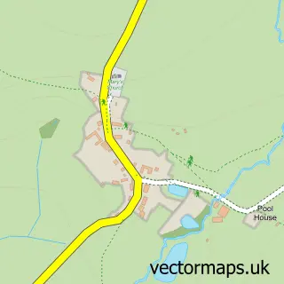 Street map sample of Whitton, Shropshire