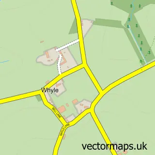Street map sample of Whyle, Herefordshire