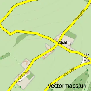 Street map sample of Wichling, Kent