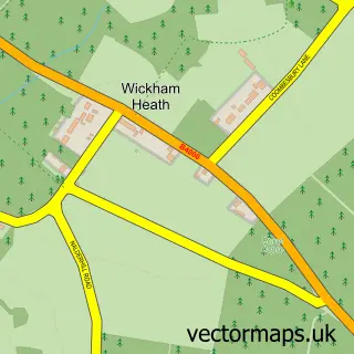 Street map sample of Wickham Heath, Berkshire