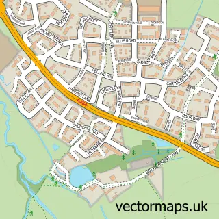 Street map sample of Wickhurst Green, West Sussex