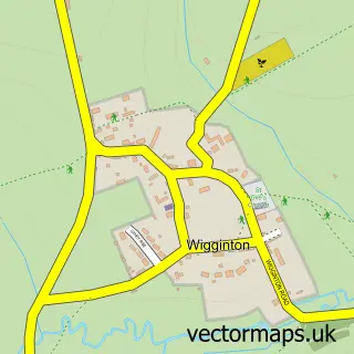 Street map sample of Wigginton, Oxfordshire