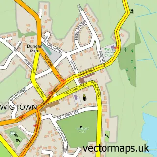 Street map sample of Wigtown, Wigtown