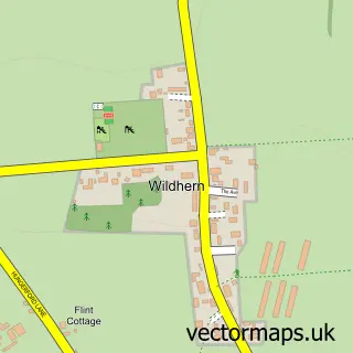 Street map sample of Wildhern, Hampshire