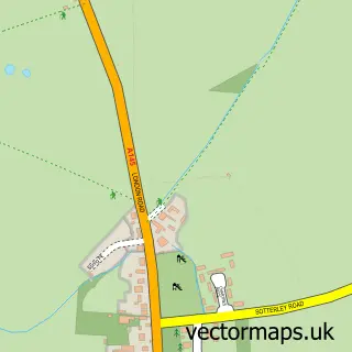 Street map sample of Willingham St Mary, Suffolk