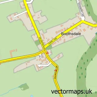 Street map sample of Willington, Cheshire