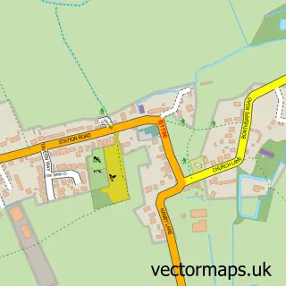 Street map sample of Willoughby, Lincolnshire