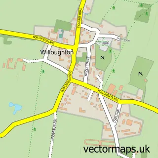 Street map sample of Willoughton, Lincolnshire
