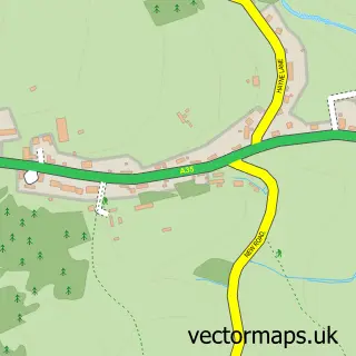 Street map sample of Wilmington, Devon
