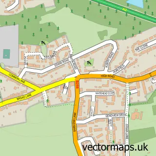 Street map sample of Wilmington, Kent
