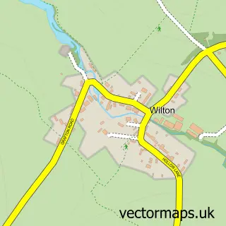 Street map sample of Wilton, Wiltshire