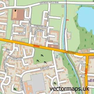 Street map sample of Winchburgh, West Lothian