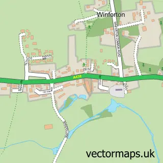 Street map sample of Winforton, Herefordshire