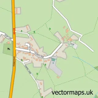 Street map sample of Wingfield, Wiltshire
