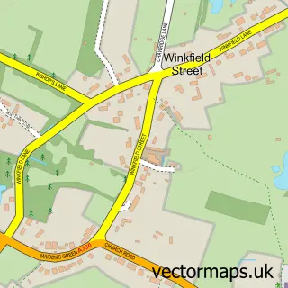 Street map sample of Winkfield Street, Berkshire