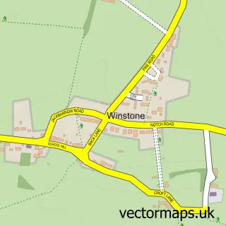 Street map sample of Winstone, Gloucestershire