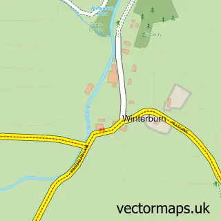 Street map sample of Winterburn, North Yorkshire