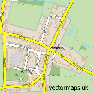 Street map sample of Winteringham, Lincolnshire