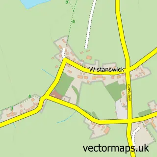 Street map sample of Wistanswick, Shropshire