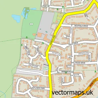 Street map sample of Wistaston, Cheshire