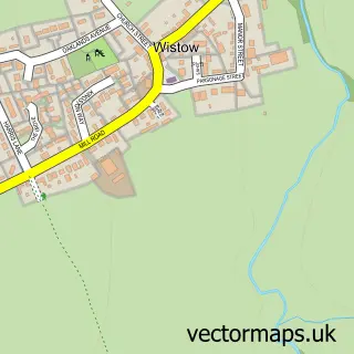 Street map sample of Wistow, Cambridgeshire