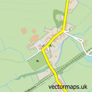 Street map sample of Witham Friary, Somerset