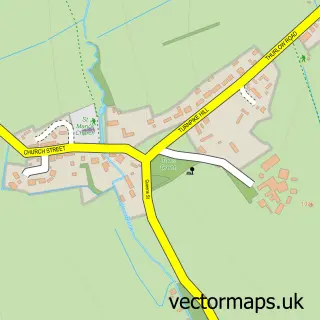 Street map sample of Withersfield, Suffolk