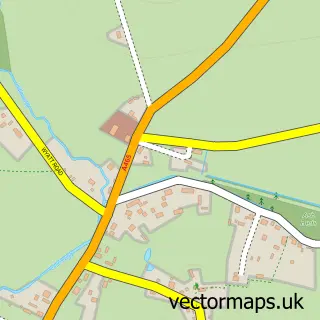 Street map sample of Withington Marsh, Herefordshire
