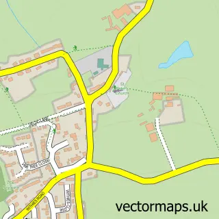 Street map sample of Withington, Herefordshire