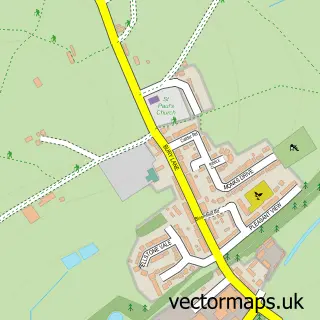 Street map sample of Withnell, Lancashire