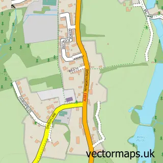 Street map sample of Witley, Surrey