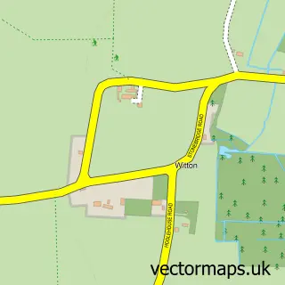 Street map sample of Witton, Norfolk